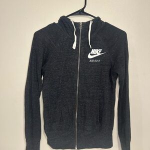 Nike Grey Zip-Up Hoodie